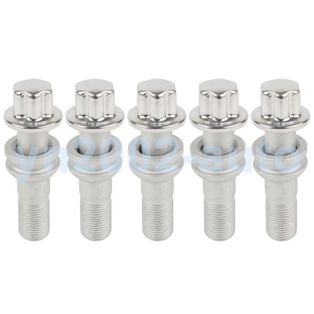 Mercedes Benz Lug Bolt Set 5 A0009904518 M15x1.25 Silver New GLE GLS C167 V167